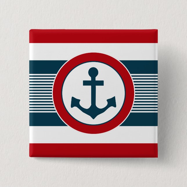 Nautical Design Button (Vorderseite)
