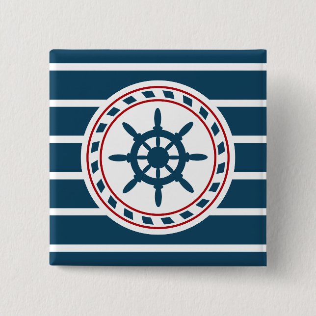 Nautical Design Button (Vorderseite)