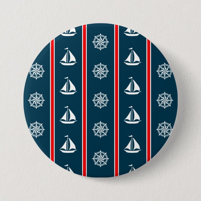 Nautical Design Button (Vorderseite)