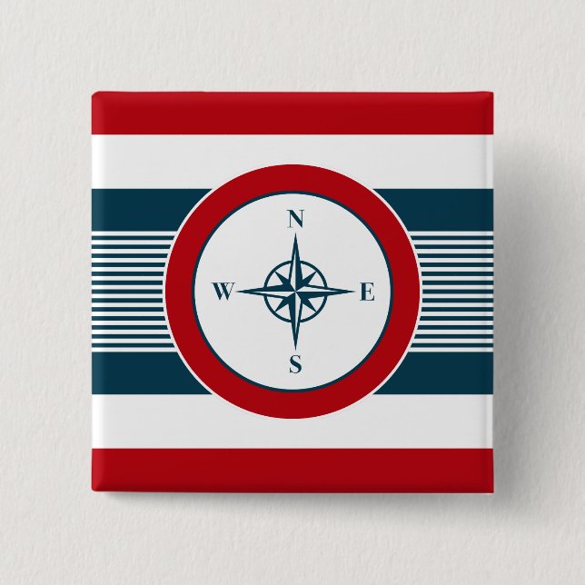 Nautical Design Button (Vorderseite)