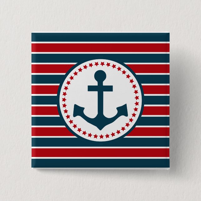 Nautical Design Button (Vorderseite)
