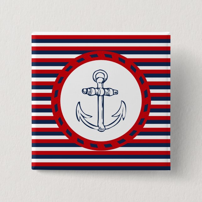 Nautical Design Button (Vorderseite)