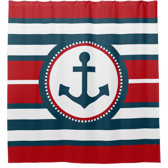 Nautical Design Duschvorhang (Vorderseite)