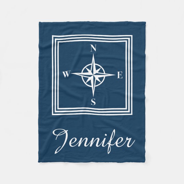 Nautical Design Fleecedecke (Vorderseite)