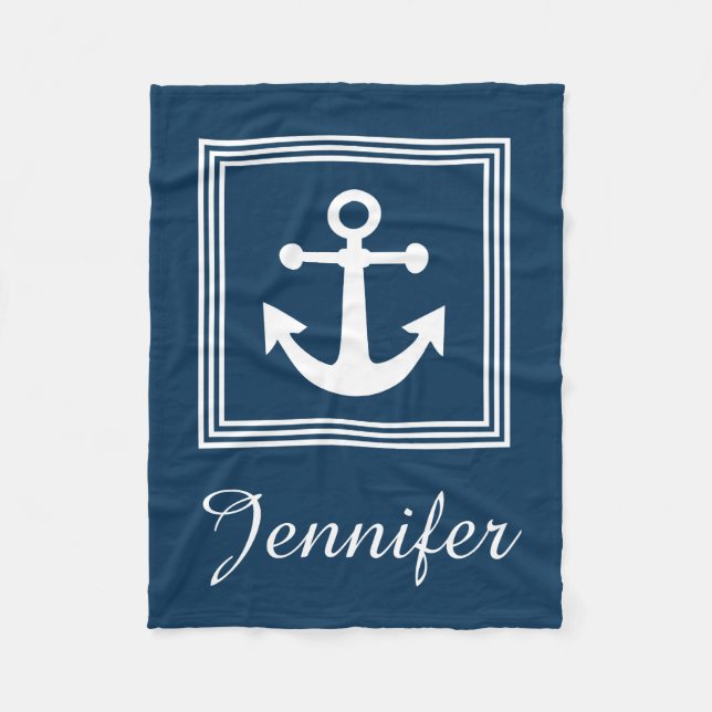 Nautical Design Fleecedecke (Vorderseite)