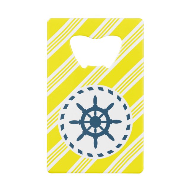 Nautical Design Geldbeutel Flaschenöffner (Vorderseite)