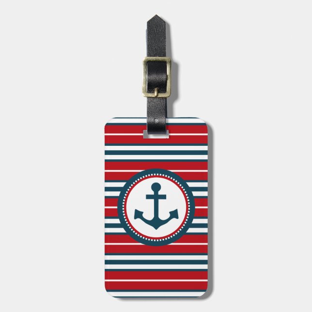 Nautical Design Gepäckanhänger (Vorderseite vertikal)