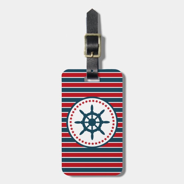 Nautical Design Gepäckanhänger (Vorderseite vertikal)