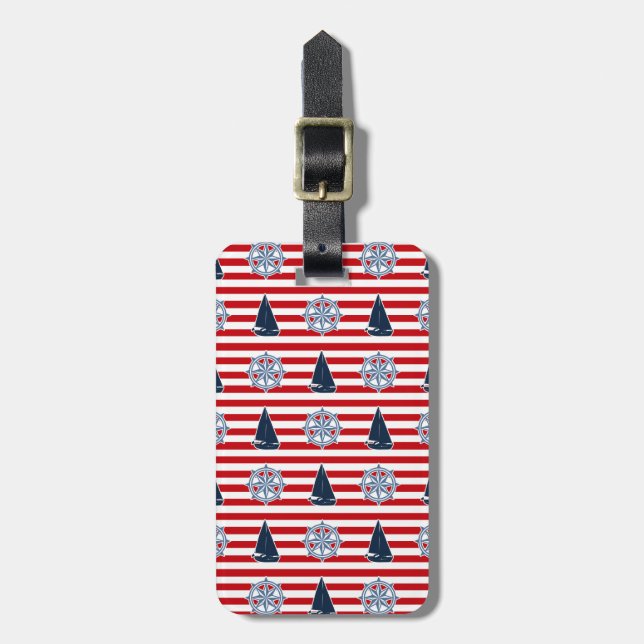 Nautical Design Gepäckanhänger (Vorderseite vertikal)
