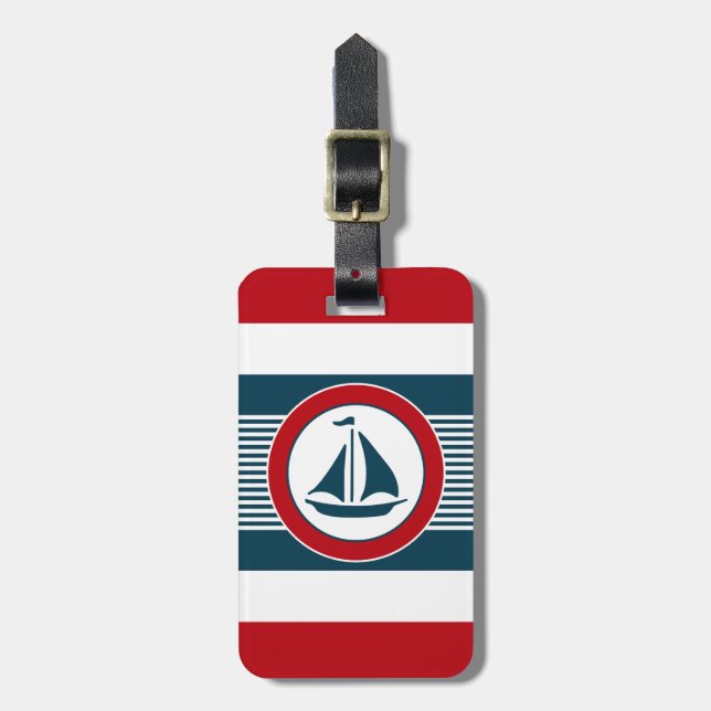 Nautical Design Gepäckanhänger (Vorderseite vertikal)
