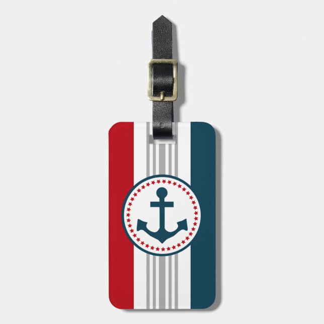 Nautical Design Gepäckanhänger (Vorderseite vertikal)