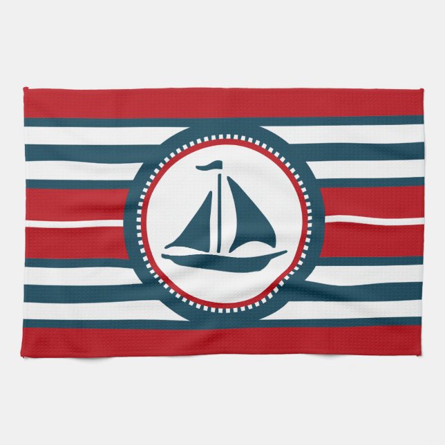 Nautical Design Geschirrtuch (Horizontal)