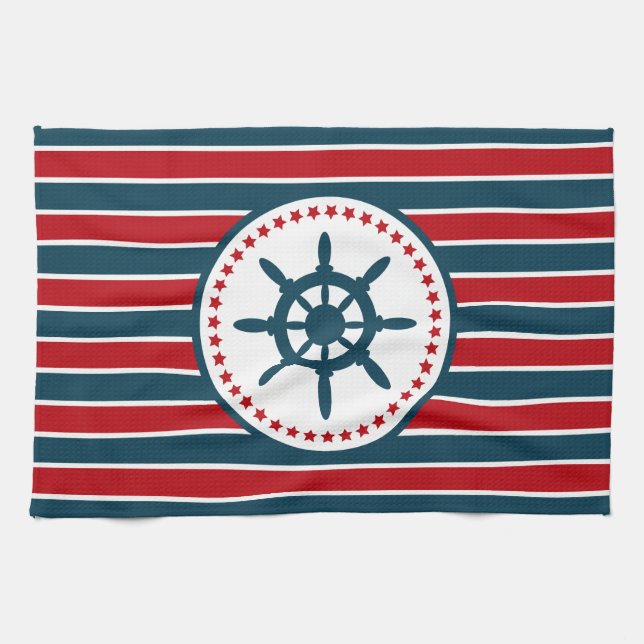 Nautical Design Geschirrtuch (Horizontal)