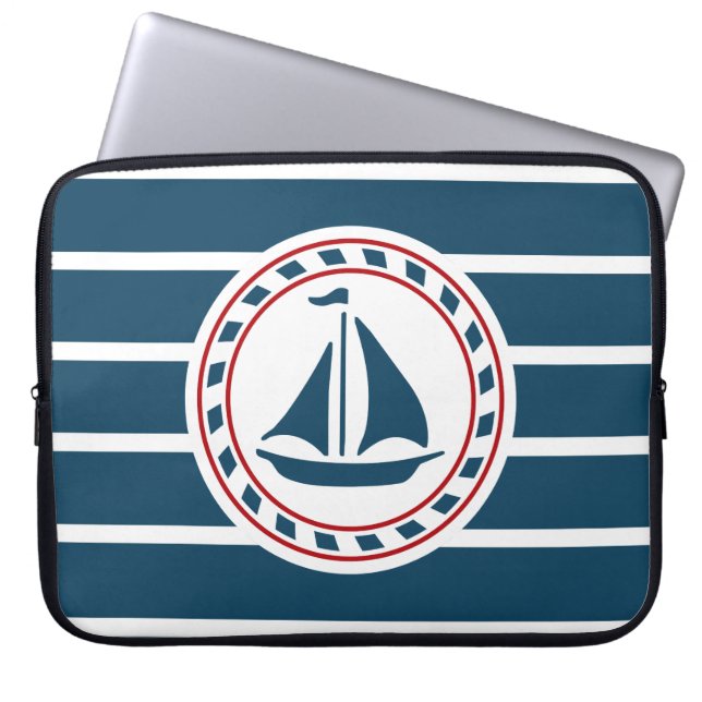 Nautical Design Laptopschutzhülle (Vorderseite)