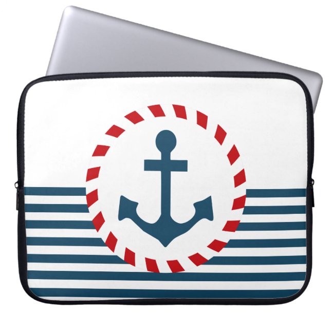 Nautical Design Laptopschutzhülle (Vorderseite)