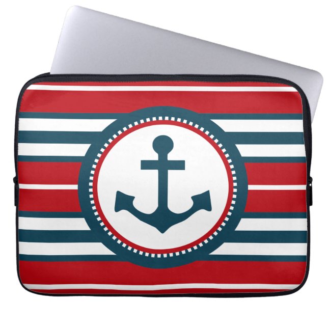 Nautical Design Laptopschutzhülle (Vorderseite)