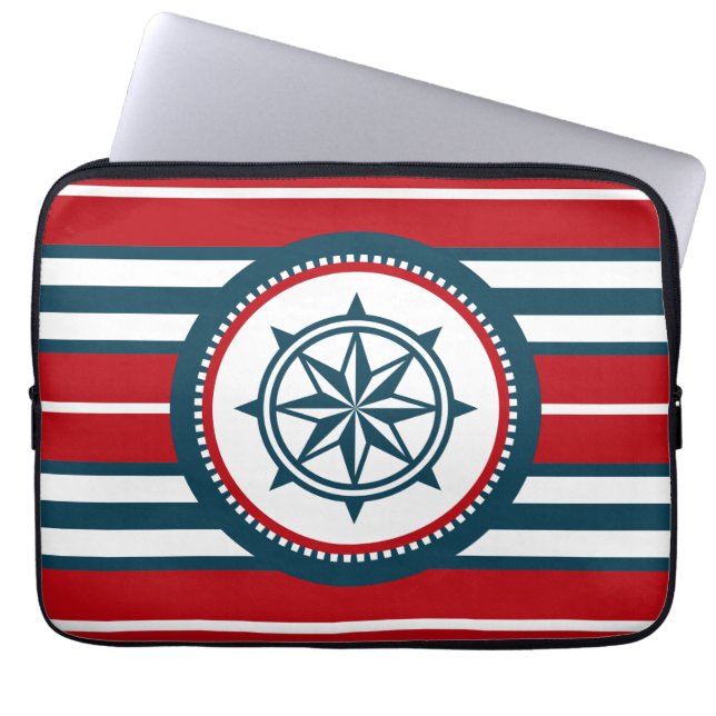 Nautical Design Laptopschutzhülle (Vorderseite)
