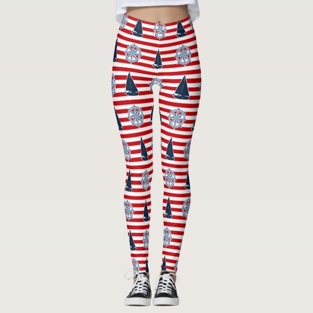 Nautical Design Leggings (Vorderseite)