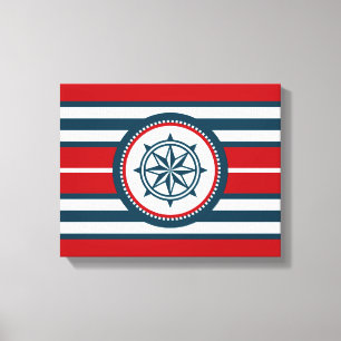 Nautical Design Leinwanddruck