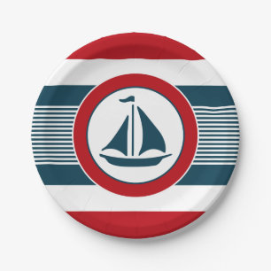 Nautical Design Pappteller