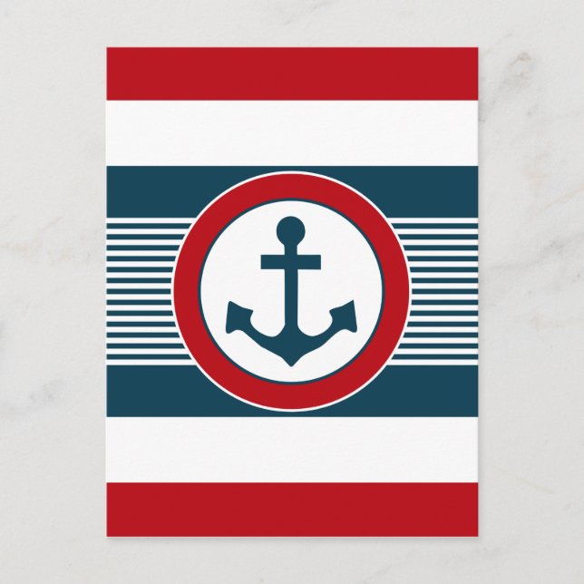 Nautical Design Postkarte (Vorderseite)