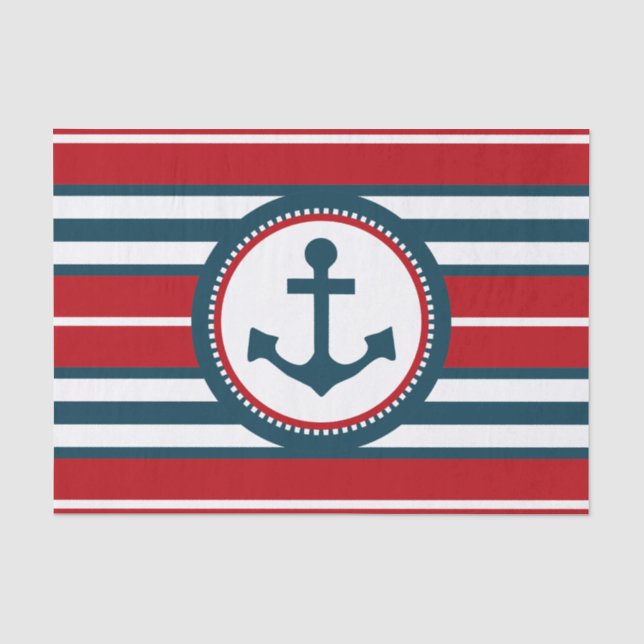 Nautical Design Seidenpapier (Vorderseite)