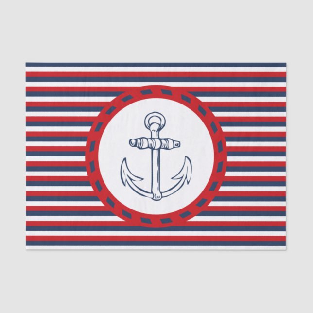 Nautical Design Seidenpapier (Vorderseite)