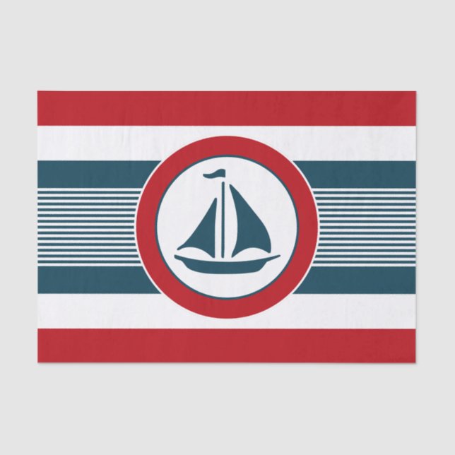 Nautical Design Seidenpapier (Vorderseite)