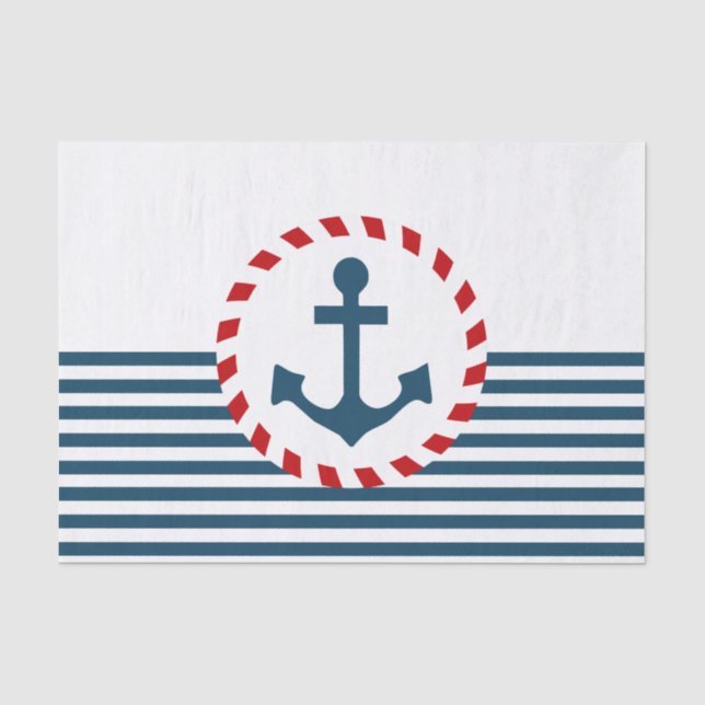 Nautical Design Seidenpapier (Vorderseite)