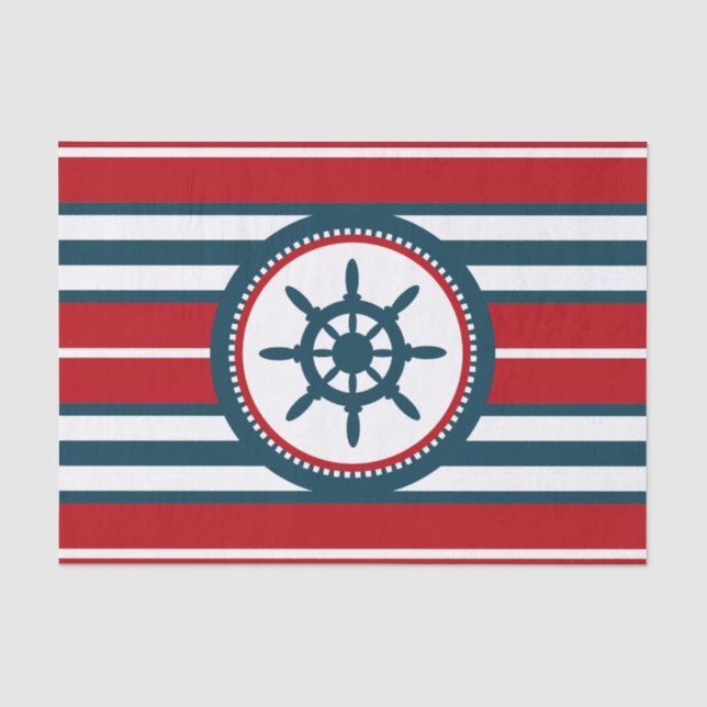 Nautical Design Seidenpapier (Vorderseite)