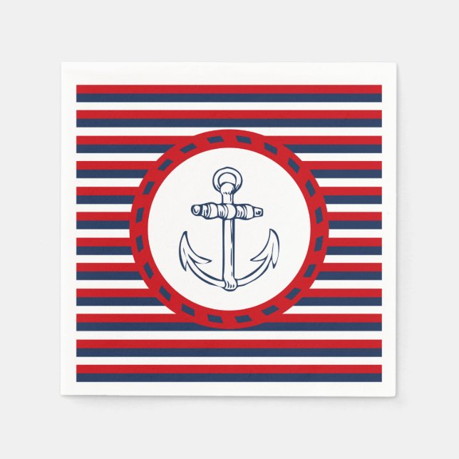 Nautical Design Serviette (Vorderseite)