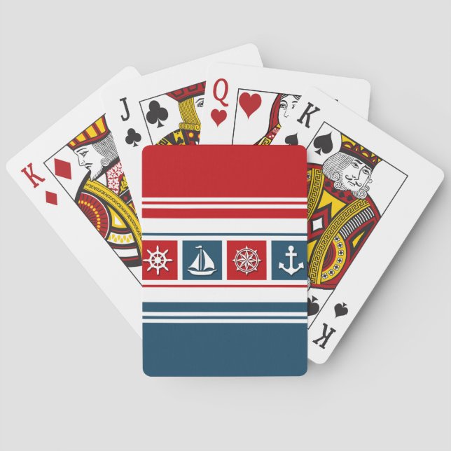 Nautical Design Spielkarten (Rückseite)