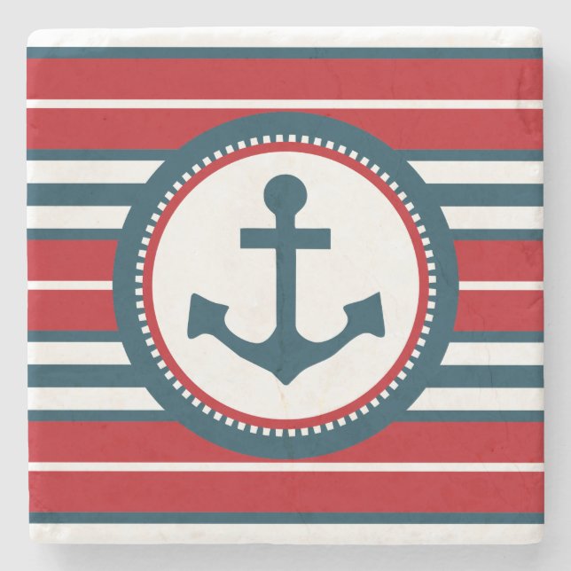 Nautical Design Steinuntersetzer (Vorderseite)