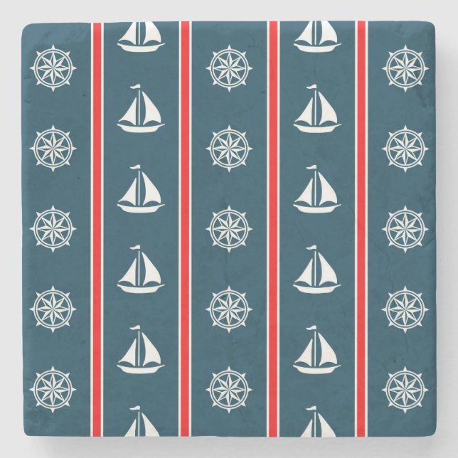 Nautical Design Steinuntersetzer (Vorderseite)