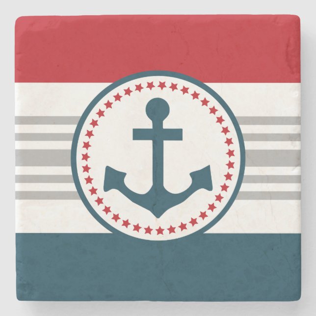 Nautical Design Steinuntersetzer (Vorderseite)