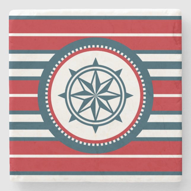 Nautical Design Steinuntersetzer (Vorderseite)