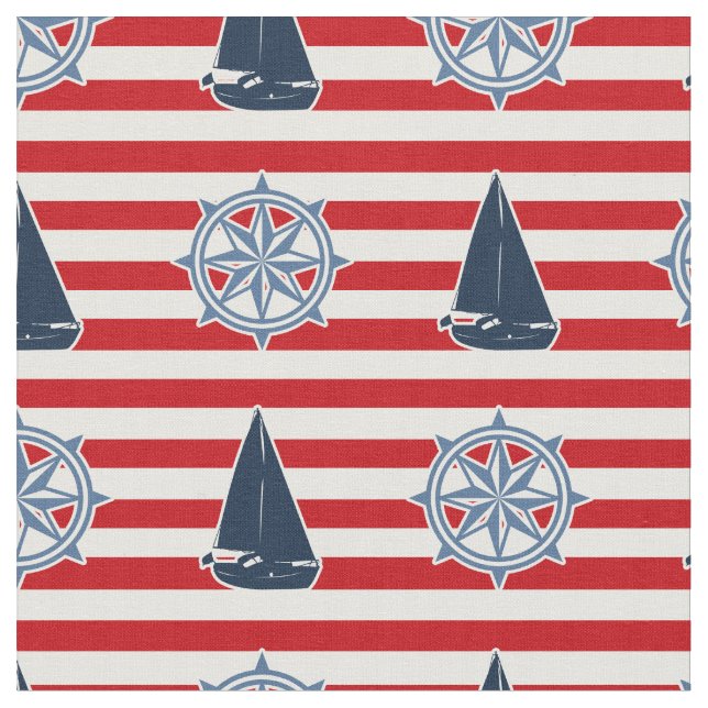 Nautical Design Stoff (Nahaufnahme)