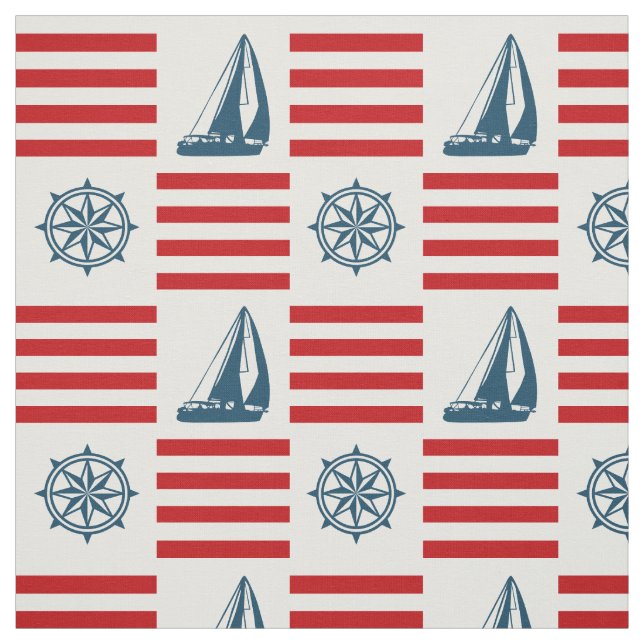 Nautical Design Stoff (Muster)