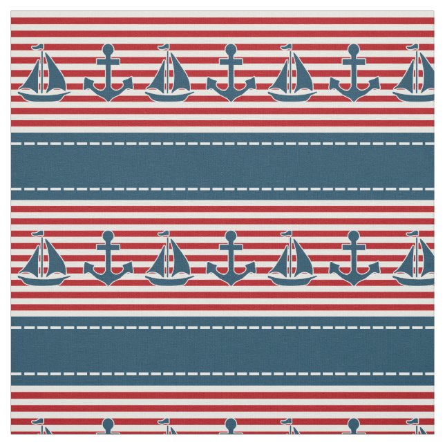 Nautical Design Stoff (Muster)