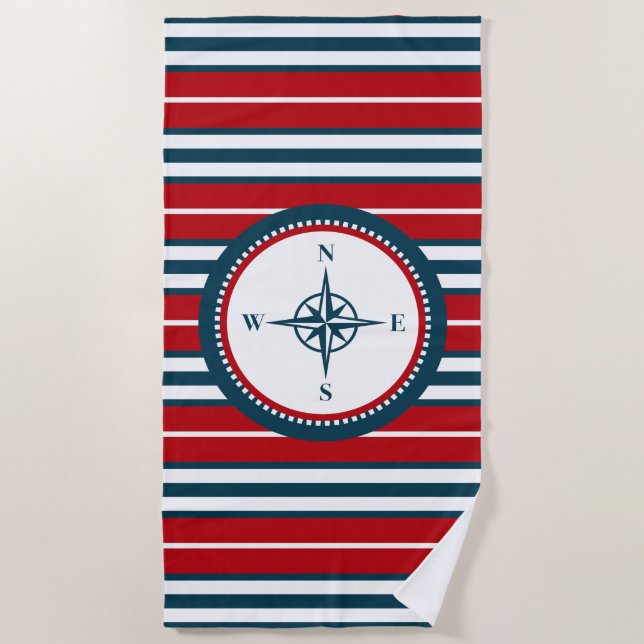Nautical Design Strandtuch (Vorderseite)