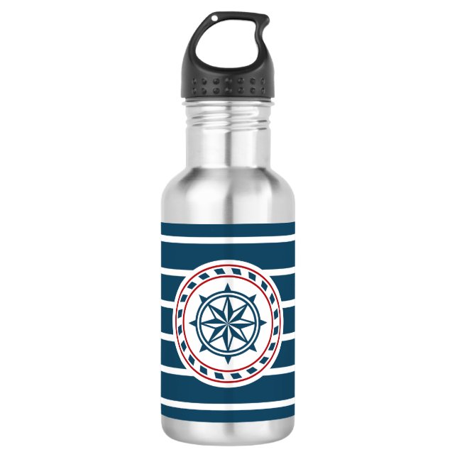 Nautical Design Trinkflasche (Vorderseite)
