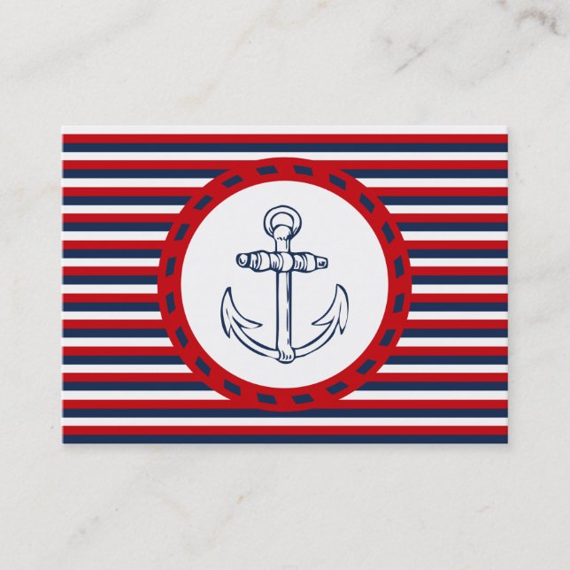 Nautical Design Visitenkarte (Vorderseite)