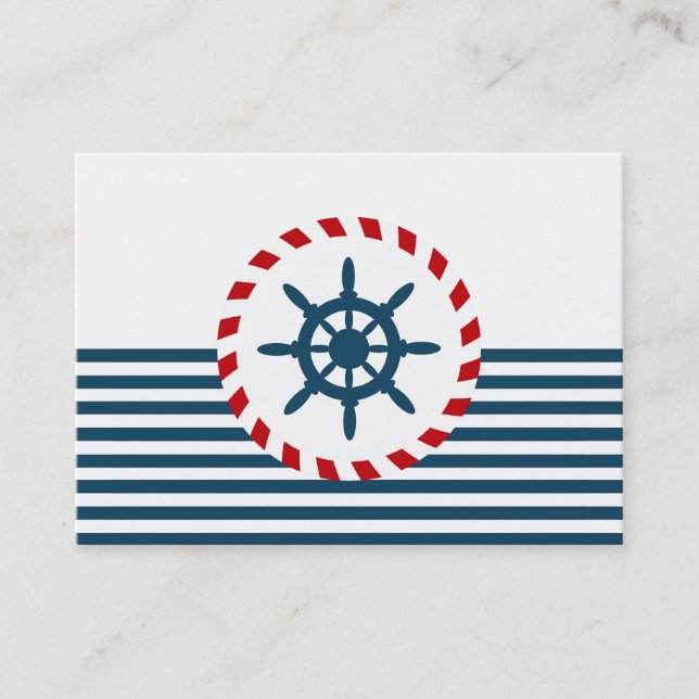 Nautical Design Visitenkarte (Vorderseite)