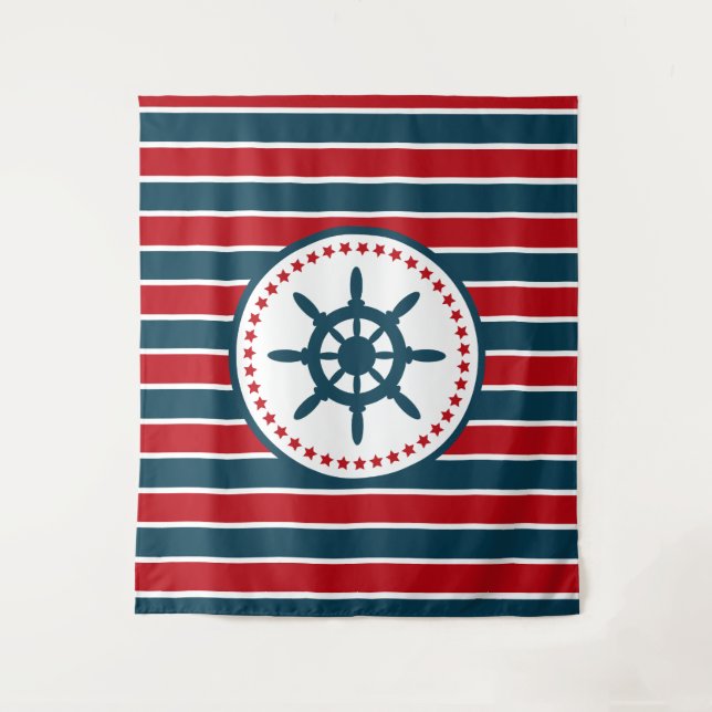 Nautical Design Wandteppich (Vorderseite)