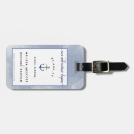 #Nautical Destination #Wedding Save the Date Gepäckanhänger