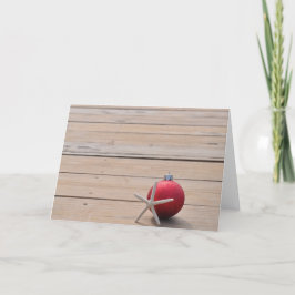 Nautical Dock mit Ornamenten Feiertagskarte