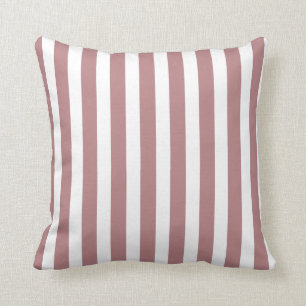 Nautical Dusty Pink & White Striping Kissen