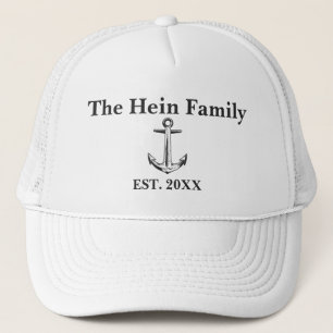 Nautical Family Name kapiert Hut Truckerkappe