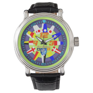 Nautical Flags Port Richman Yachting Armbanduhr