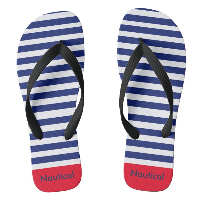 Nautical Flip Flops (Fußbett)